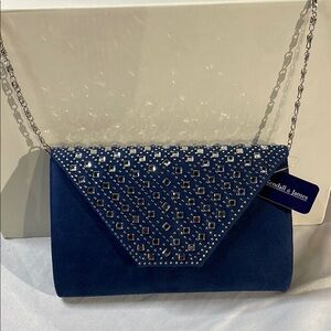 Elegant Blue Clutch Bag
